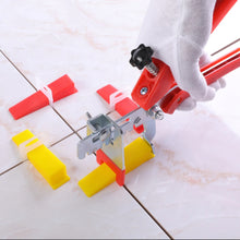 Load image into Gallery viewer, Tile Leveling System Wedges, Reusable Tile Leveler Wedges for 1/8",1/12",1/16", 1/32" Spacers and Tile Leveling System Clips, Tile Leveler Tools for Wall/Floor Tile & Stone Installation(Yellow)