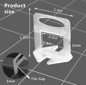 1/16" Tile Leveling System Clips, (1.5MM).